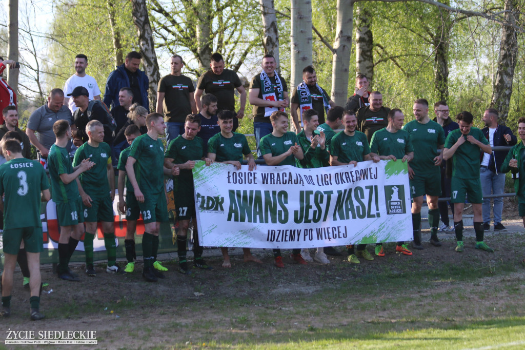 Awans Łosic po meczu w Cegłowie