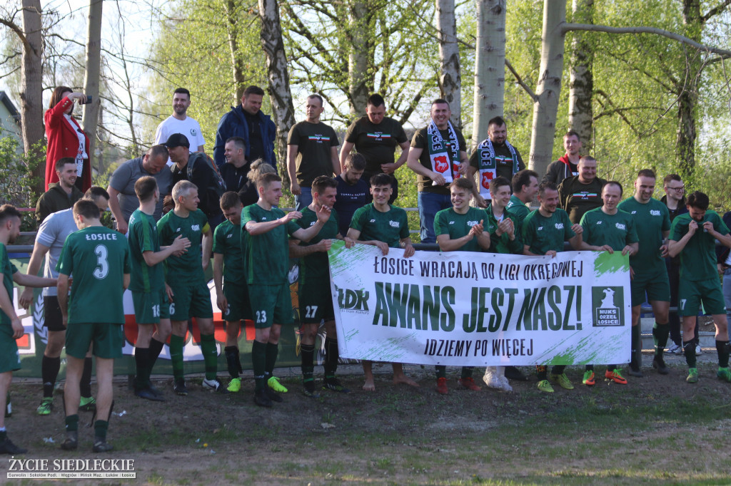 Awans Łosic po meczu w Cegłowie