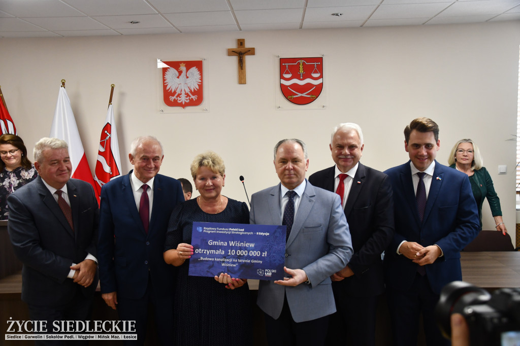 Czeki dla gmin z powiatu siedleckiego