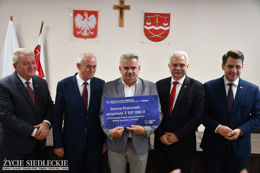 Czeki dla gmin z powiatu siedleckiego
