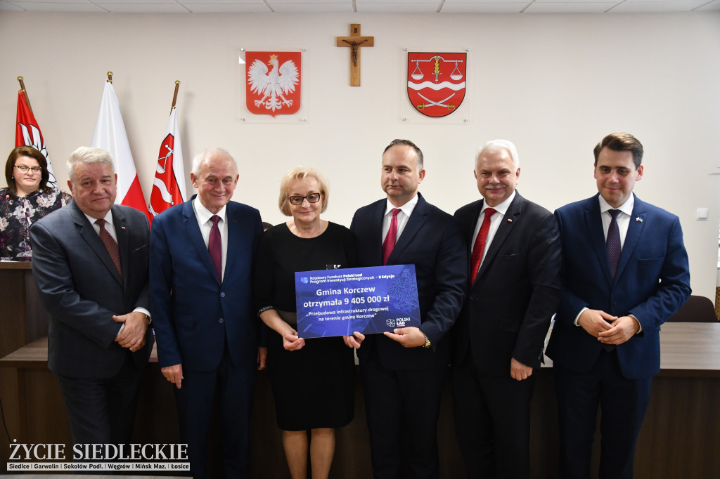 Czeki dla gmin z powiatu siedleckiego