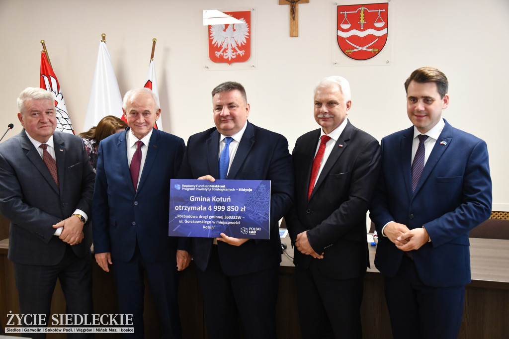 Czeki dla gmin z powiatu siedleckiego