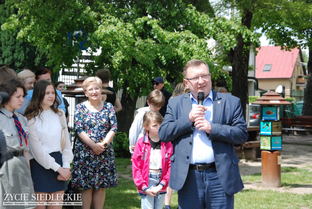 Odsłonięcie muralu przy SP nr 5