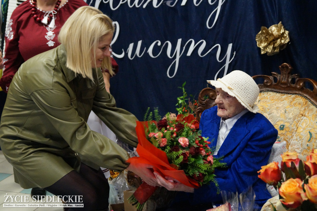 104. urodziny Pani Lucynki, mieszkanki Domu nad Stawami w Siedlcach