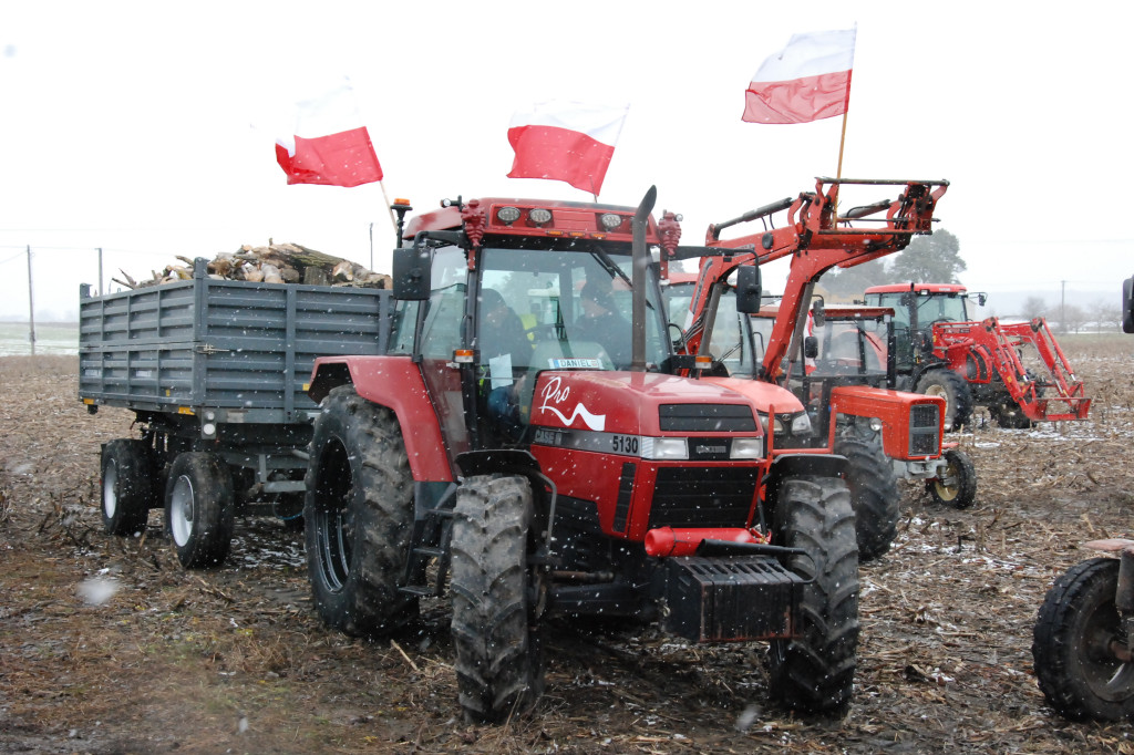 Protest rolników w Zdanach