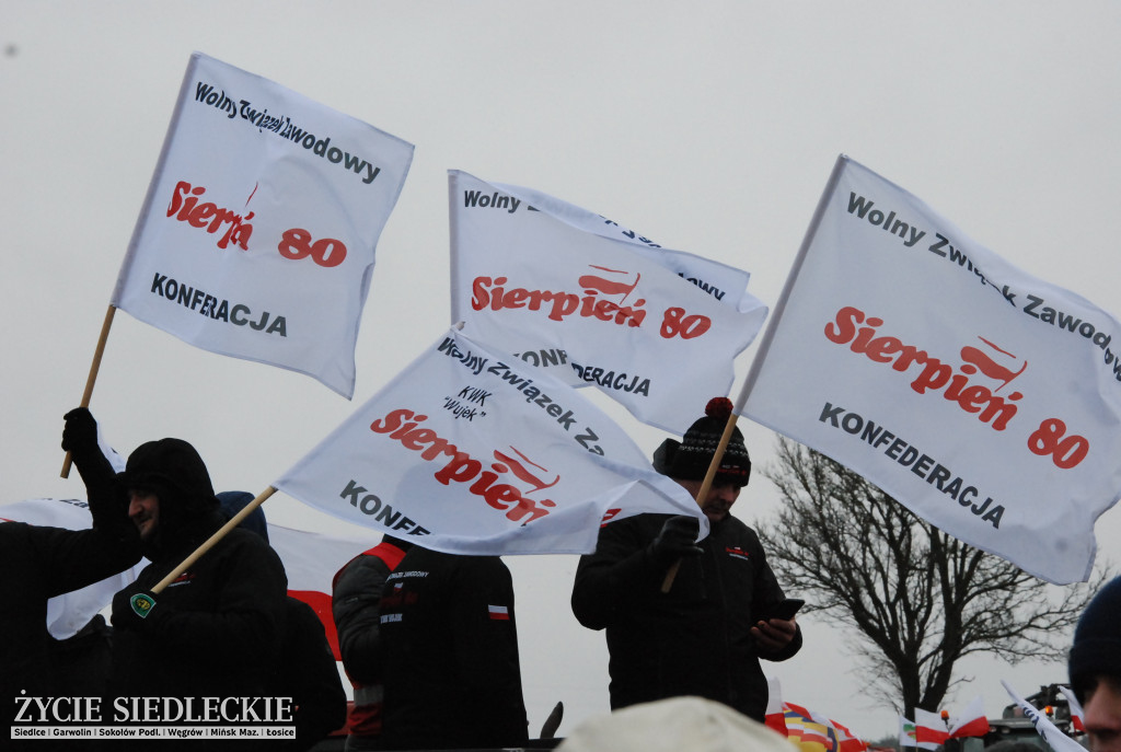 Protest rolników w Zdanach