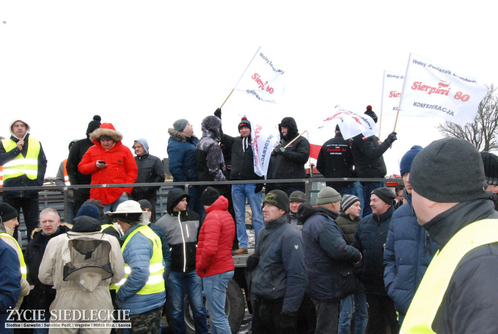 Protest rolników w Zdanach