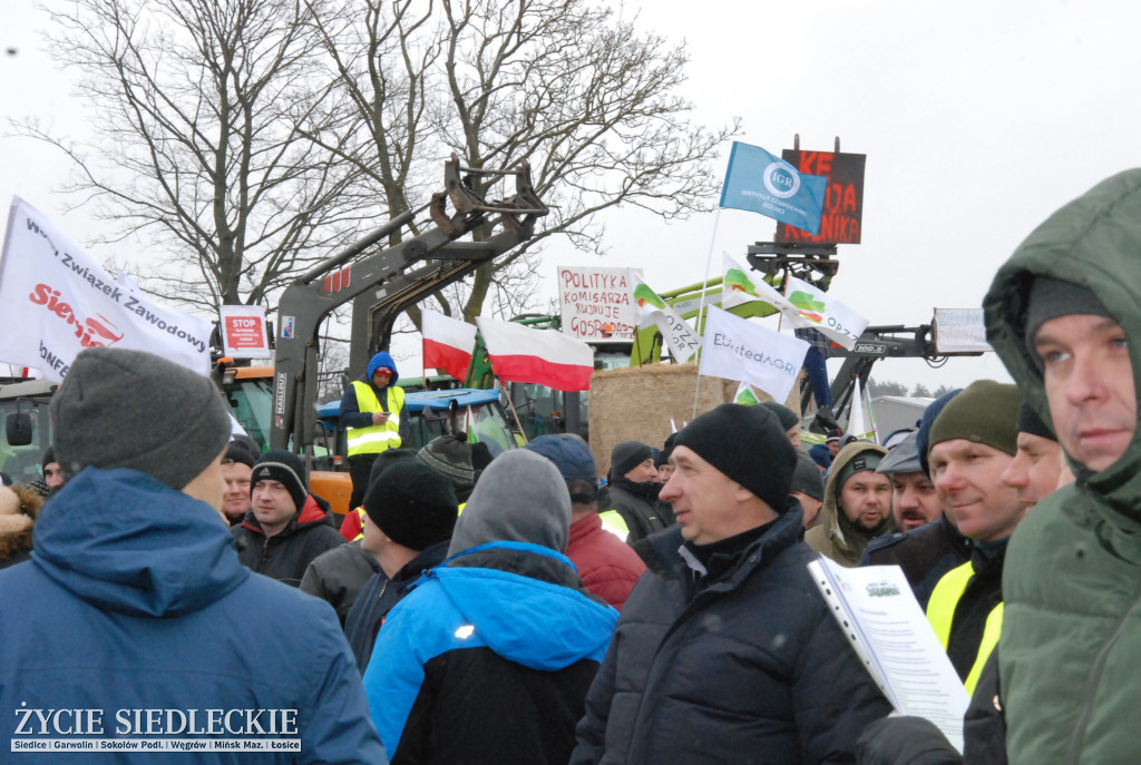 Protest rolników w Zdanach