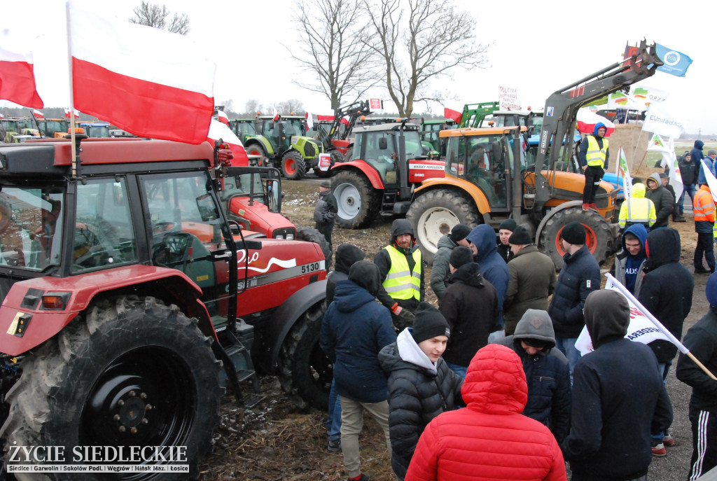 Protest rolników w Zdanach