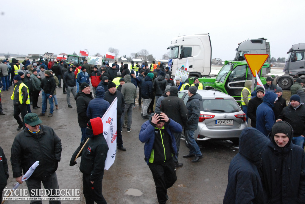 Protest rolników w Zdanach