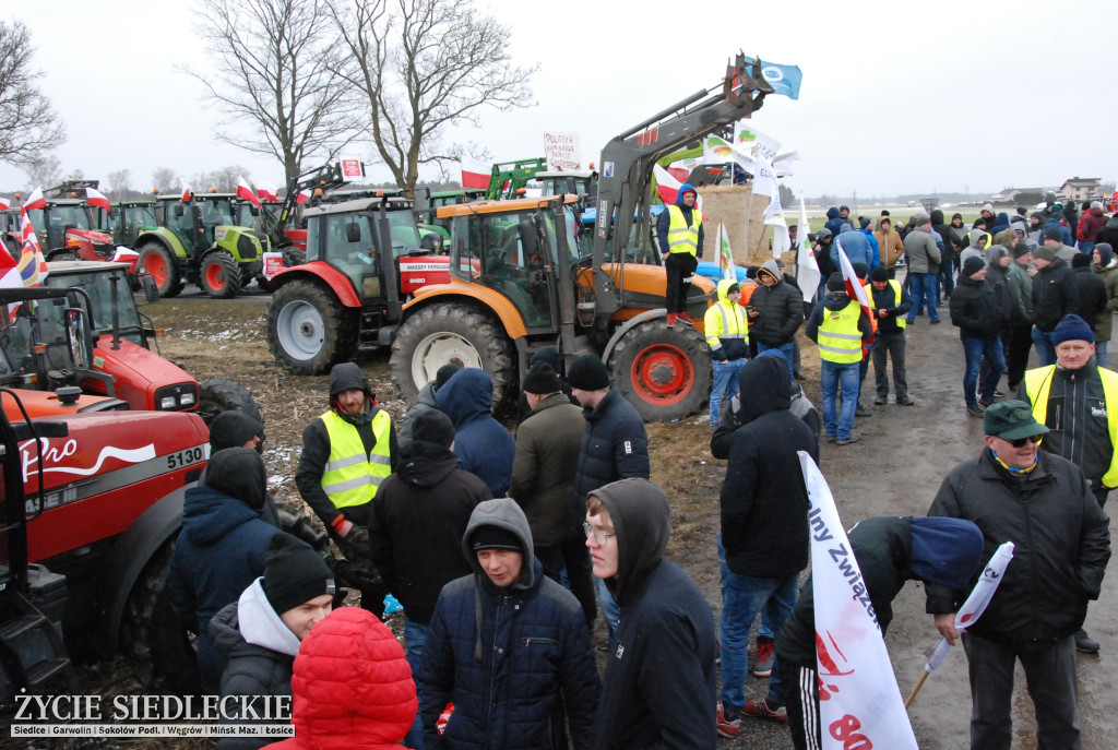 Protest rolników w Zdanach