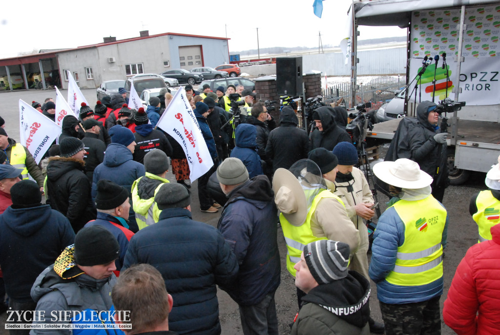 Protest rolników w Zdanach