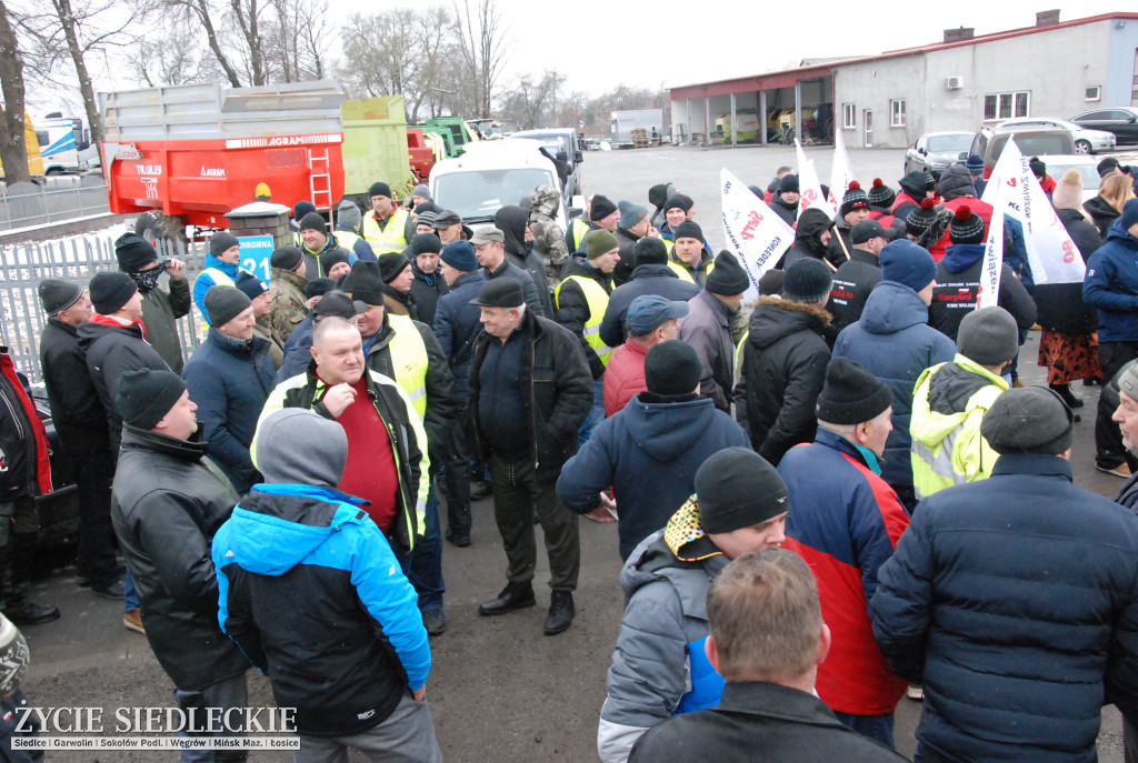 Protest rolników w Zdanach