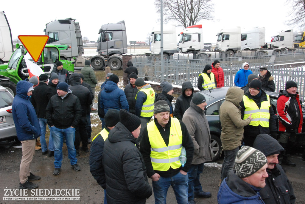 Protest rolników w Zdanach