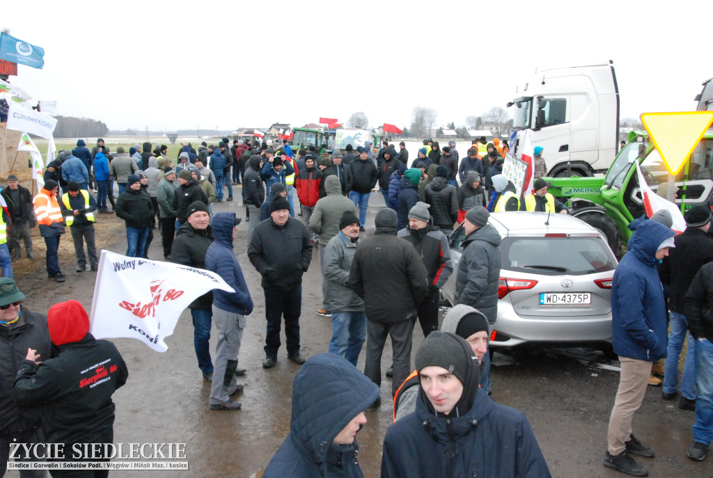 Protest rolników w Zdanach