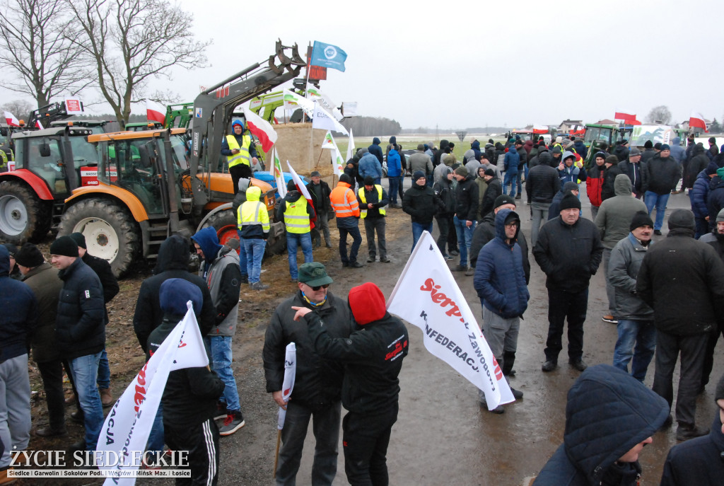 Protest rolników w Zdanach