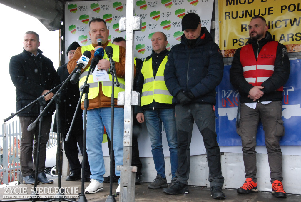 Protest rolników w Zdanach