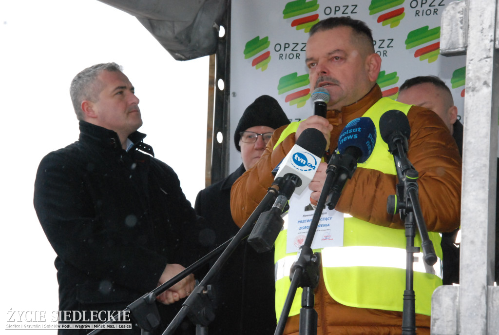 Protest rolników w Zdanach