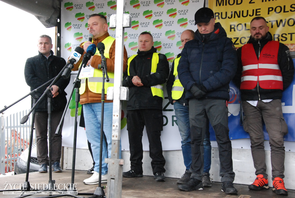 Protest rolników w Zdanach