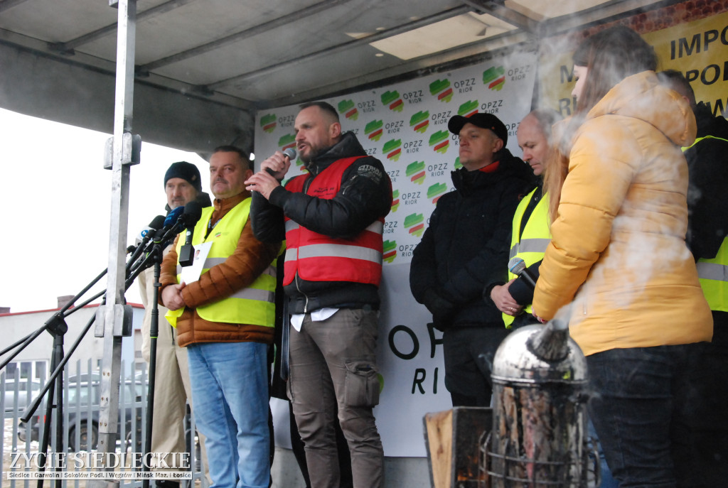 Protest rolników w Zdanach