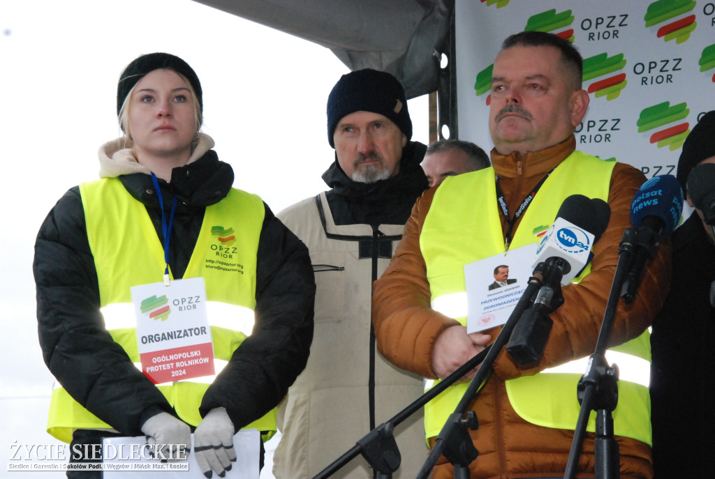 Protest rolników w Zdanach