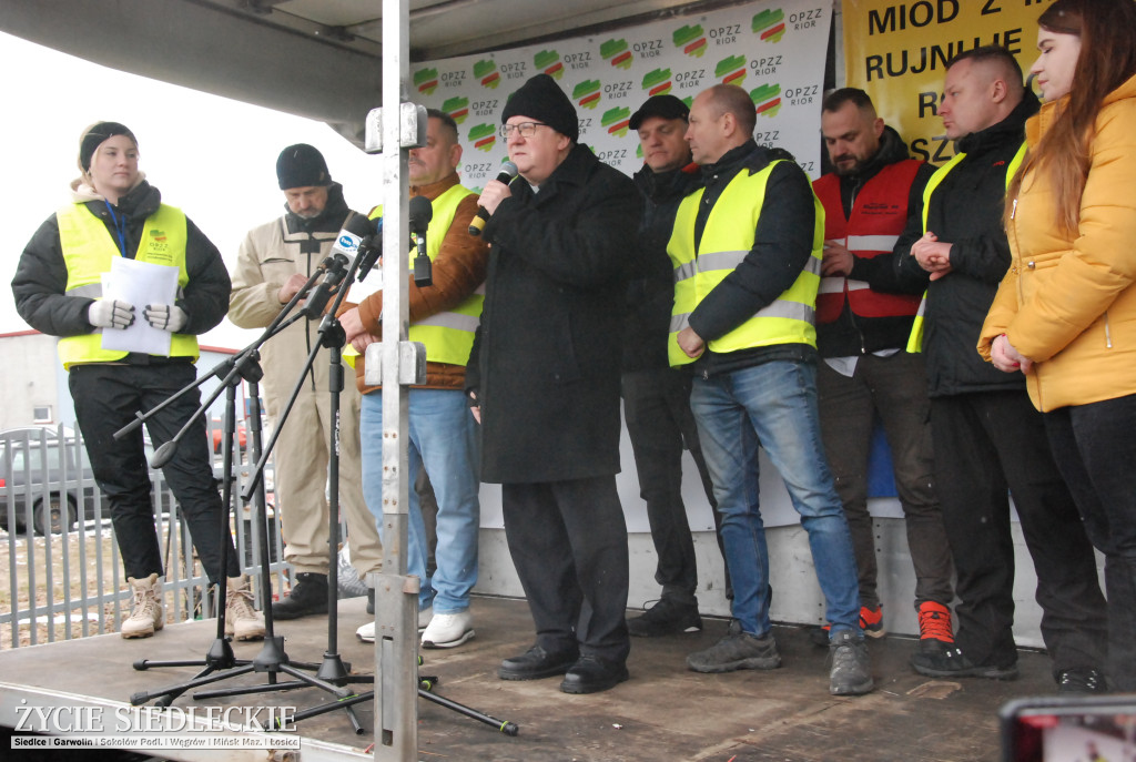 Protest rolników w Zdanach