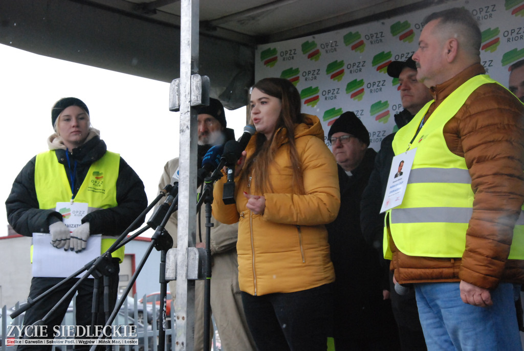 Protest rolników w Zdanach