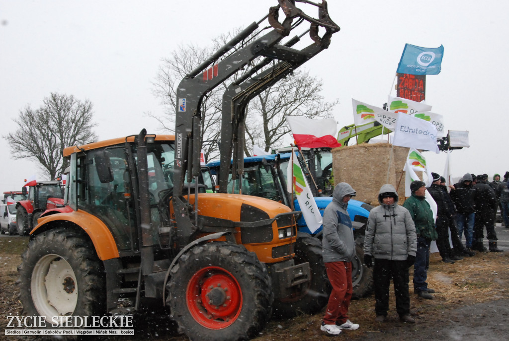 Protest rolników w Zdanach