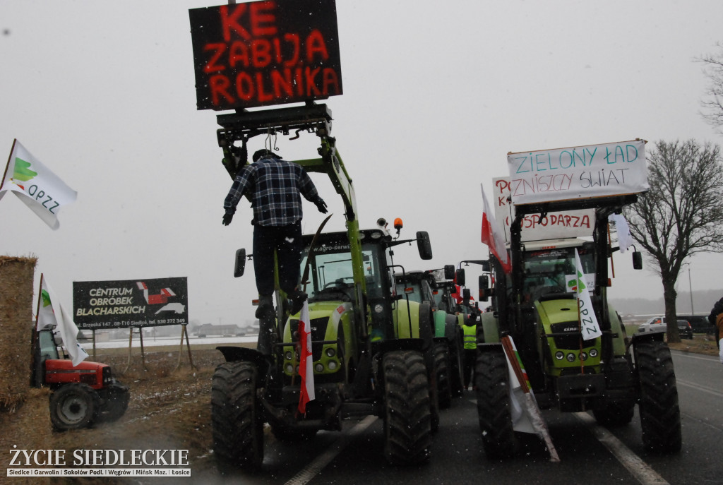 Protest rolników w Zdanach