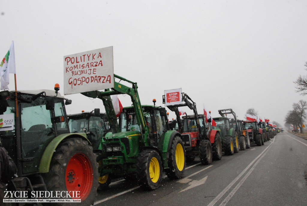 Protest rolników w Zdanach