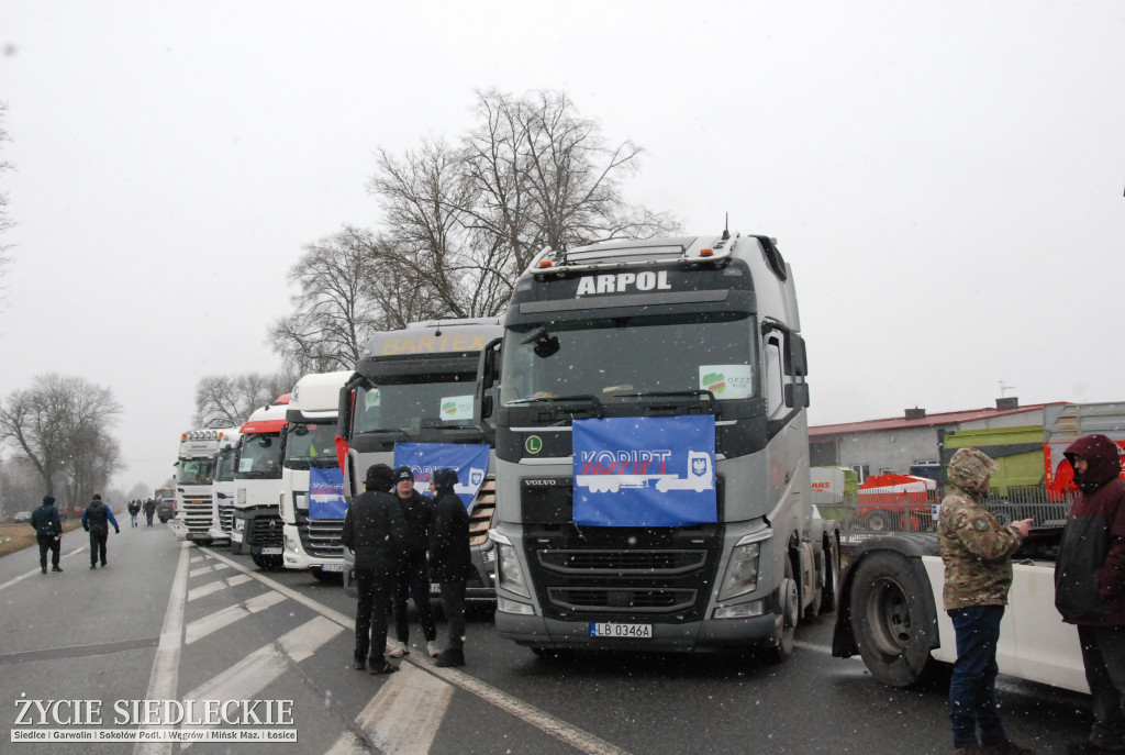 Protest rolników w Zdanach