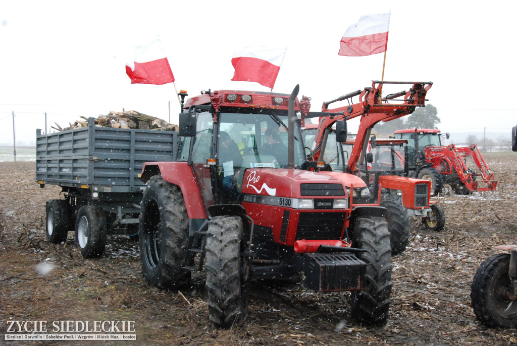 Protest rolników w Zdanach