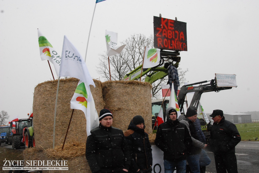 Protest rolników w Zdanach