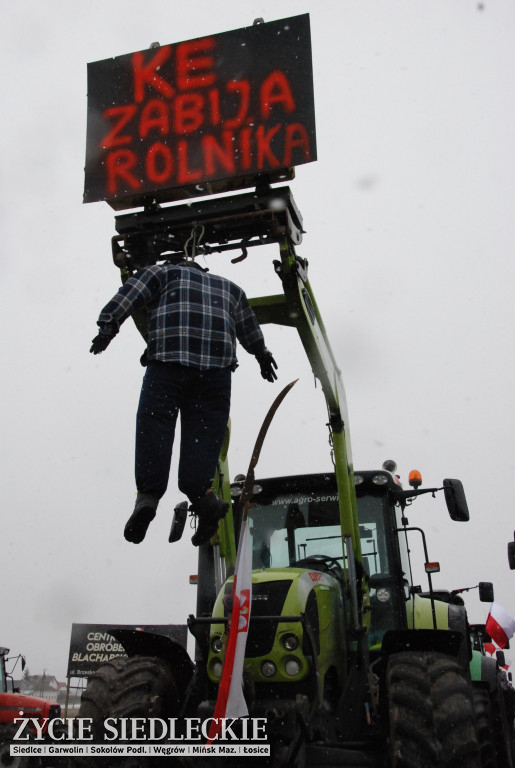 Protest rolników w Zdanach