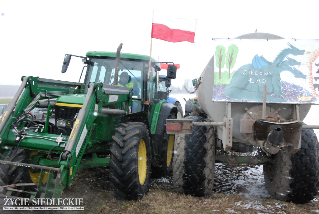 Protest rolników w Zdanach