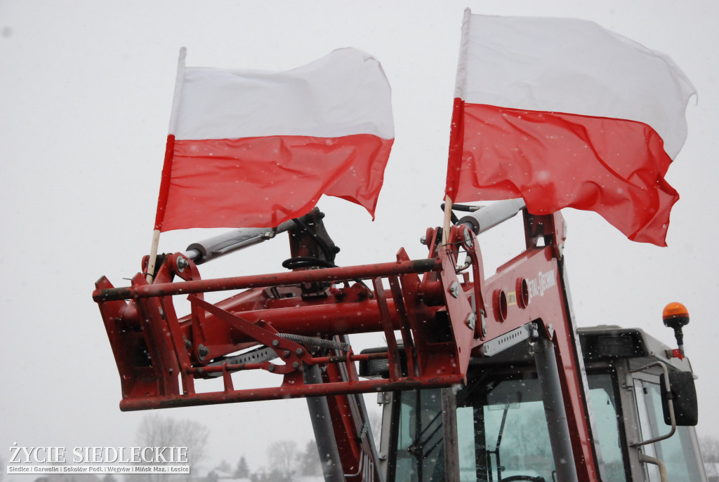 Protest rolników w Zdanach