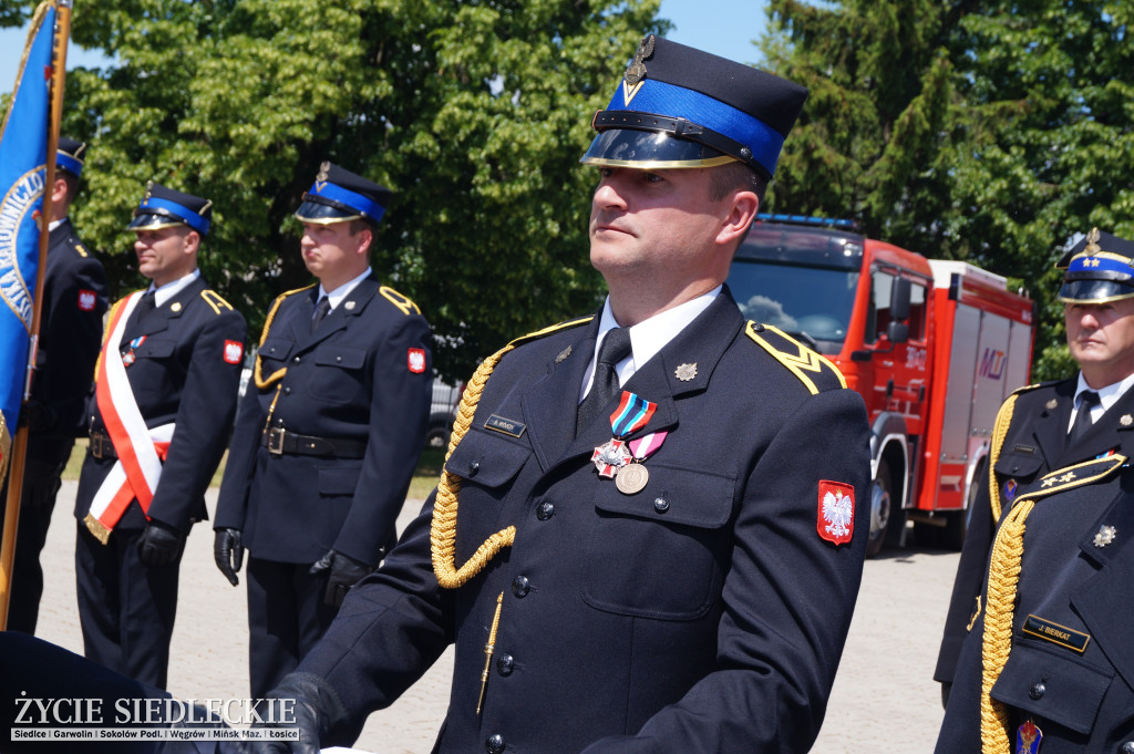 KM PSP w Siedlcach - apel z okazji Dnia Strażaka