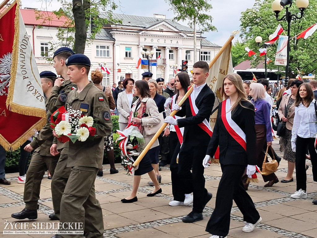 Siedlce w biało-czerwonych barwach