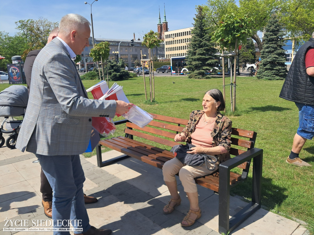 Siedlce w biało-czerwonych barwach
