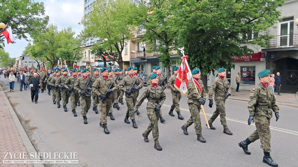 Siedlce w biało-czerwonych barwach