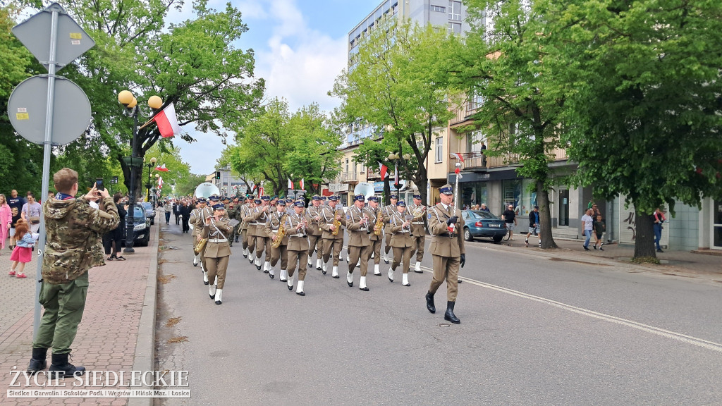 Siedlce w biało-czerwonych barwach