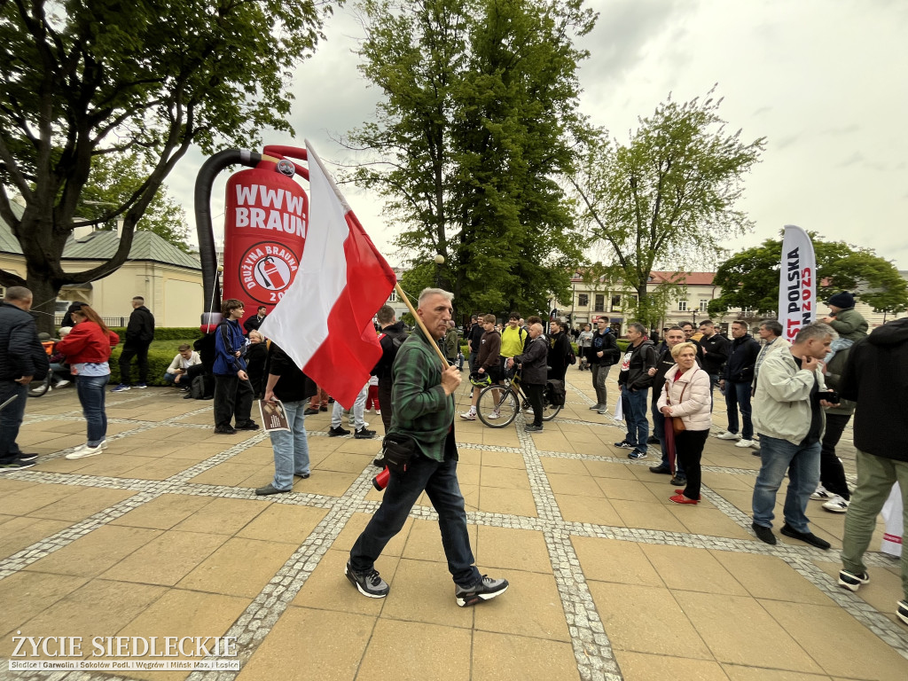 Grzegorz Braun w Siedlcach