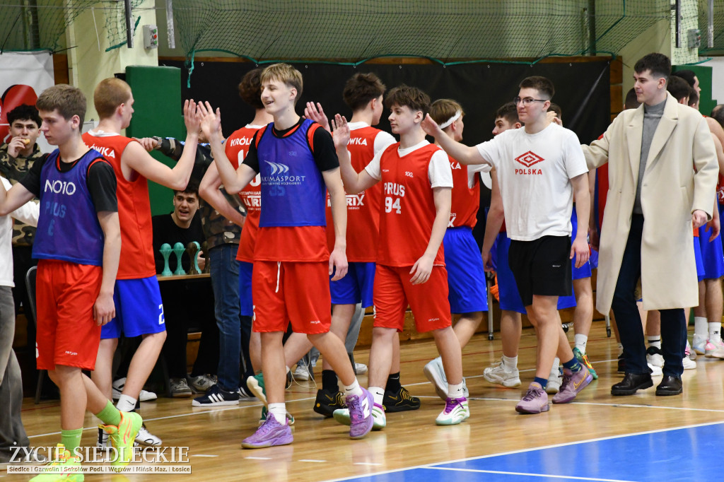 Charytatywny mecz koszykówki Siedlce 2026 – młodzież zagrała dla Dawida