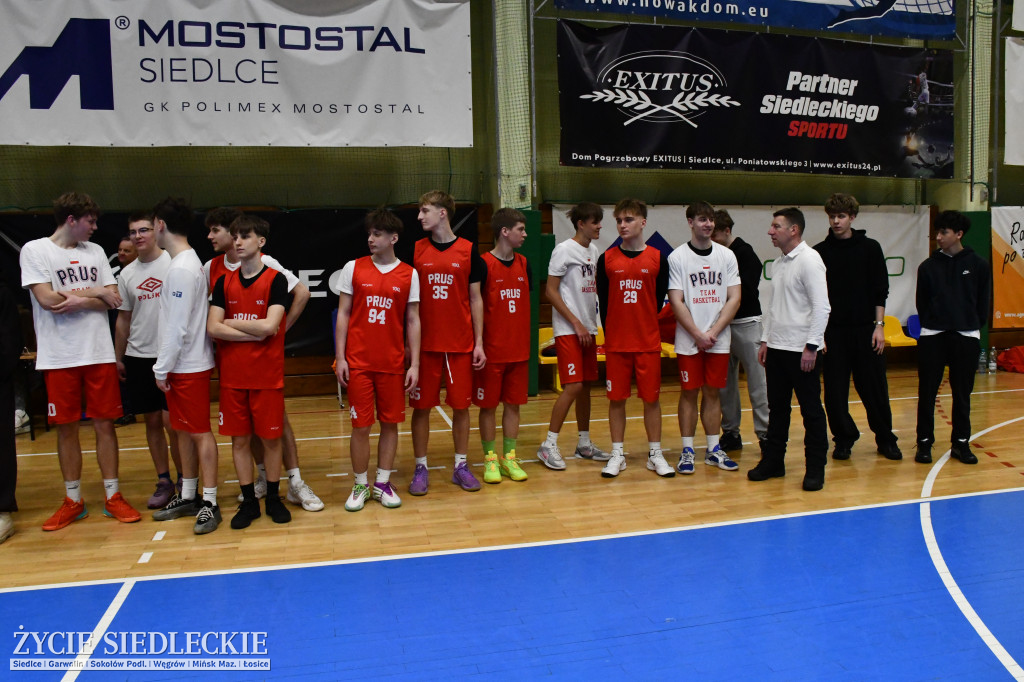 Charytatywny mecz koszykówki Siedlce 2026 – młodzież zagrała dla Dawida