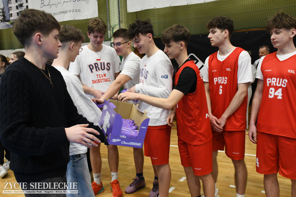 Charytatywny mecz koszykówki Siedlce 2026 – młodzież zagrała dla Dawida