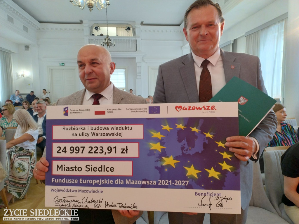 Podpisanie umów z miastem Siedlce i gminami