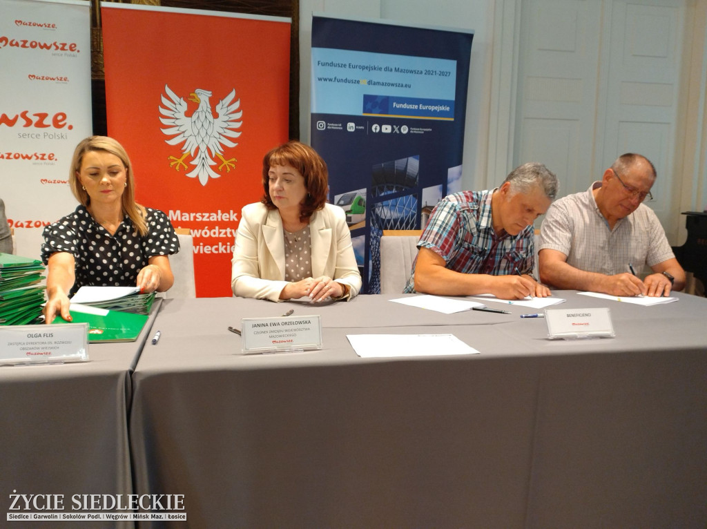 Podpisanie umów z miastem Siedlce i gminami