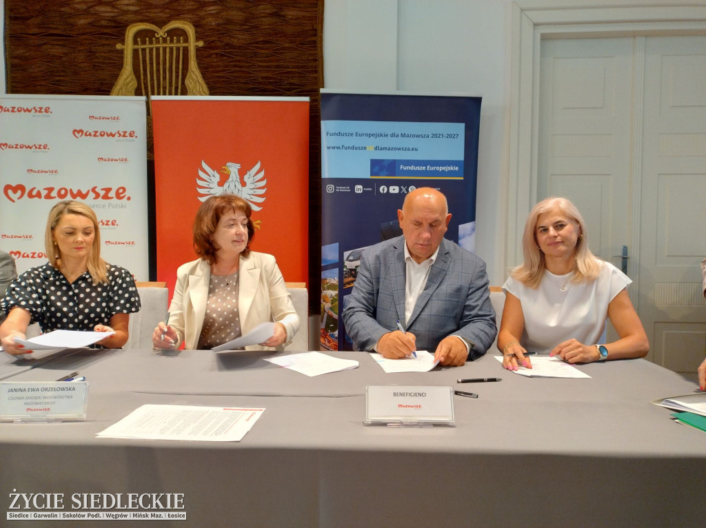 Podpisanie umów z miastem Siedlce i gminami