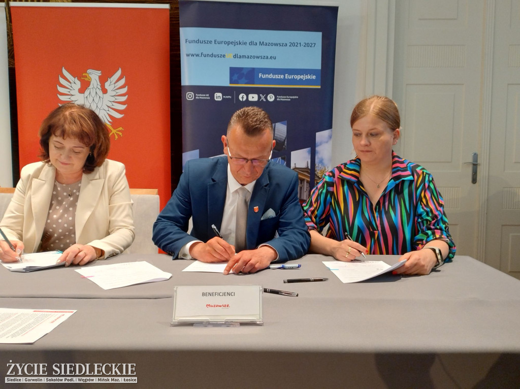 Podpisanie umów z miastem Siedlce i gminami