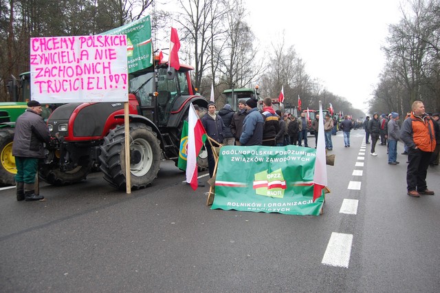 Blokada na DK 17 (galeria)